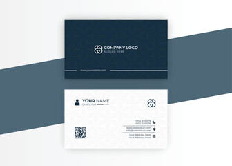 Corporate modern business card design template