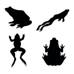 frog silhouette collection