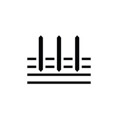 Multiple cutting of material sign icon isolated on white background. Graphical symbol modern, simple, vector, icon for website design, mobile app, ui. Vector Illustration