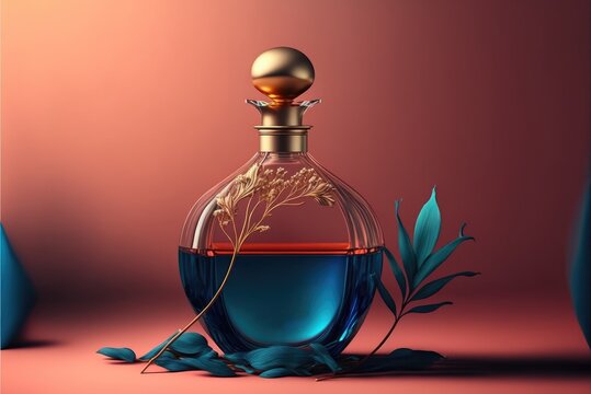 fragrant liquid container banner shop for perfect essence or attar generative ai
