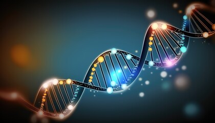 glowing dna helix wallpaper a molecular marvel generative ai