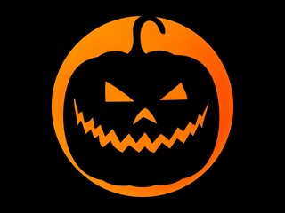 Scary Halloween Pumpkin Carving Ideas. shillouette Pumpkin