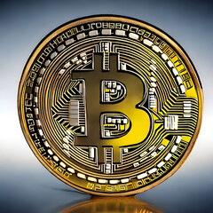 Fototapeta na wymiar Symbol of Bitcoin