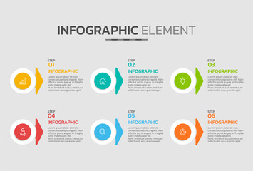 Fototapeta na wymiar Creative infographic design template
