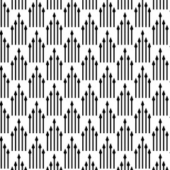 Doodle arrows seamless pattern Decorative spears background Vector illustration Isolated