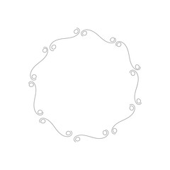 Floral Frame Illustration