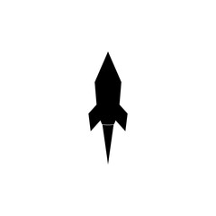 Rocket icon isolated on white background