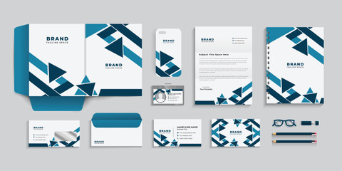 Business stationery set, Corporate identity template vector. 
