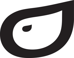 simple black cat animal head logo