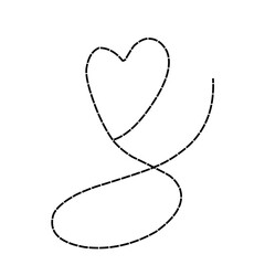 Heart Dotted Line 