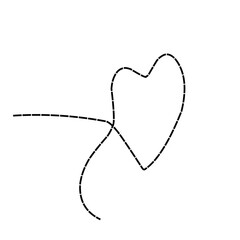 Heart Dotted Line 