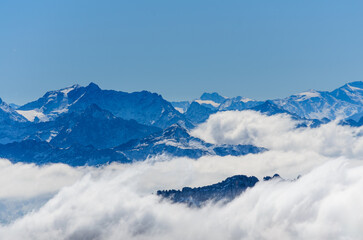 Alpenpanorama von der Zugspitze aus