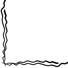 Obraz premium Doodle Corner Border 