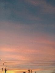 sunset over the sea