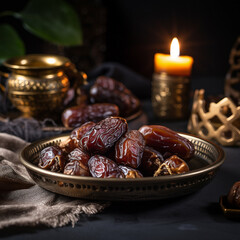 Arabian dates on the table 