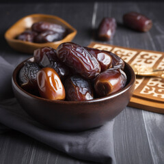 Arabian dates on the table