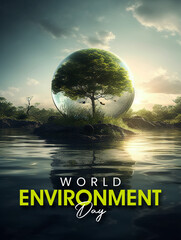 world environment day background, generative ai