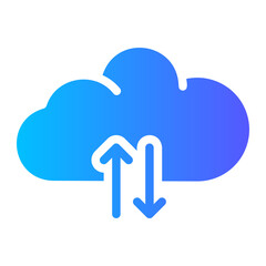 uploading gradient icon