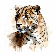 Jaguar watercolor paint 