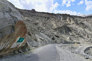 Karakoram Highway, the Eighth Wonder of the World, in Pakistan