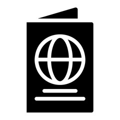 passport glyph icon