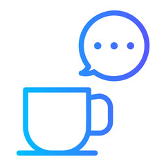 coffee gradient icon
