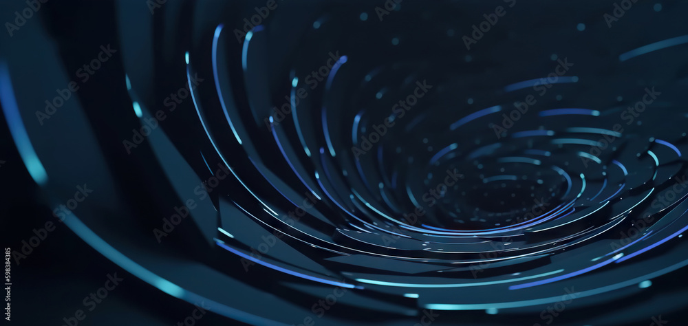 Poster modern digital abstract 3d background. copy space. based on generative ai