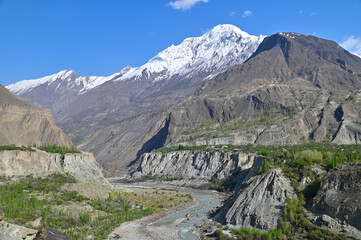 Majestic Karakoram Mountains Range in Northern Pakistan