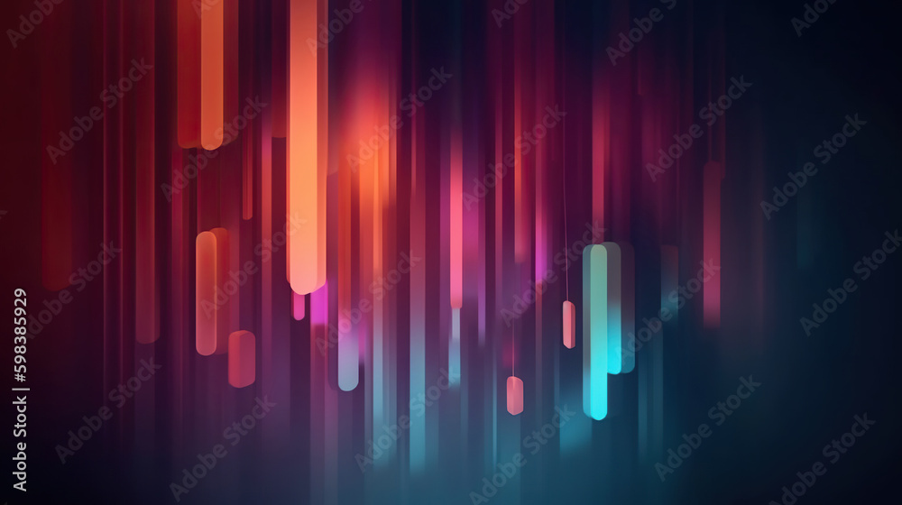 Poster modern digital abstract 3d background. copy space. based on generative ai