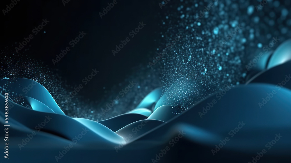 Poster modern digital abstract 3d background. copy space. based on generative ai