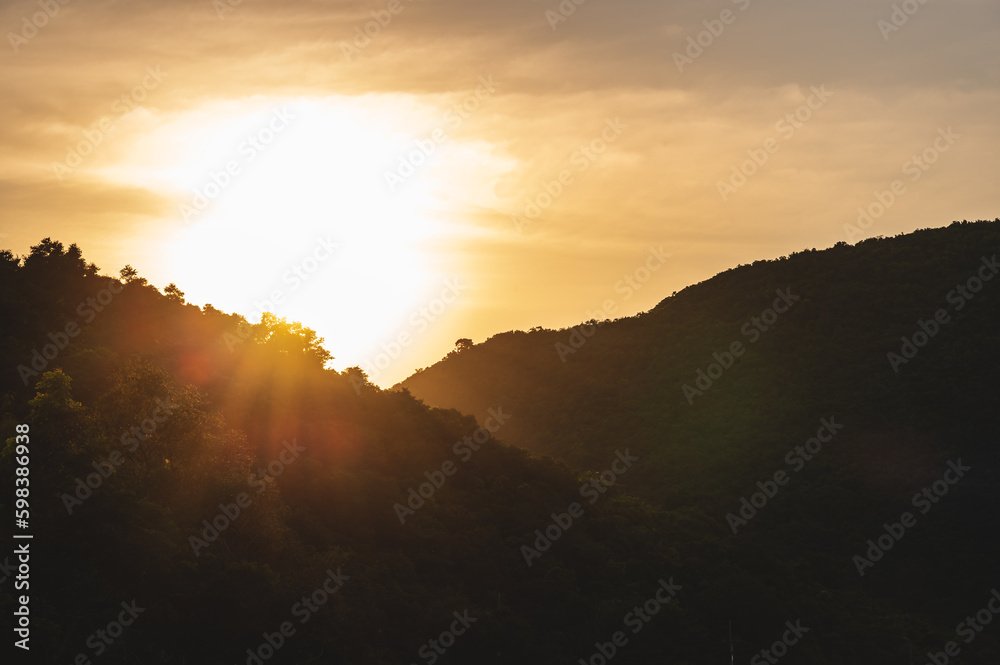 Wall mural beautiful landscape view on viewpoint of Ta Waen Beach Koh lan pattaya.Koh lan island is the Famous island near Pattaya city Thailand