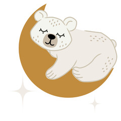 polar bear cartoon illustration