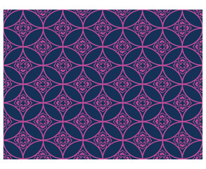 GEOMETRIC FLORAL ALL OVER PRINT SEAMLESS OATTERN ILLUSTRATION VECTOR