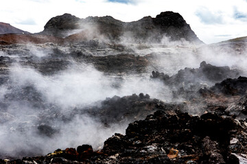 wulkan lawa zastygła księżycowa cudowna Islandia © damian