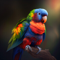 Obraz premium bunter Papagei