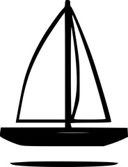 sailboat icon vector symbol design illustration