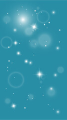 bubbles in water, sun spots, sky and stars, anime background