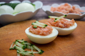 breakfast with egg and vegetables