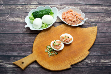 breakfast with egg and vegetables