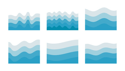 Trendy waves to create a background. Design element. Vector illustration.