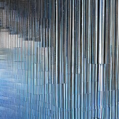 Obraz premium A shiny and reflective texture with mirrored surfaces and polished metal2, Generative AI