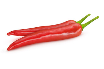 Chili peppers on isolated background