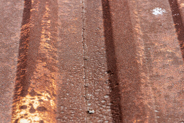 Old rusty container as abstract background
