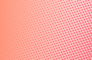 Pink halftone pattern. Pop art comic dot background. Texture template. Vector illustration isolated.	