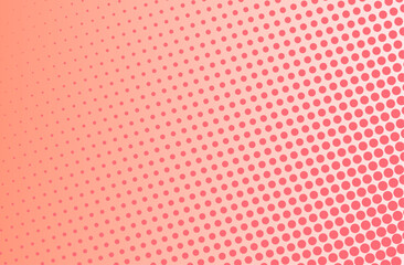Pink halftone pattern. Pop art comic dot background. Texture template. Vector illustration isolated.	