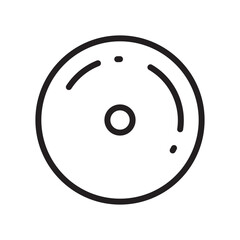 CD vector icon. Compact disc flat sign design. DVD symbol. CD pictogram. UX UI icon 