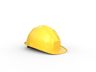 Fototapeta premium Yellow workers had hat - isolated on white background