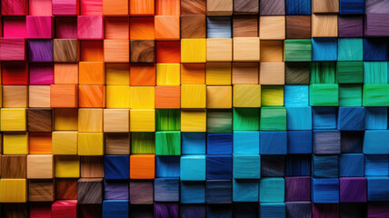abstract background with colored squares or blocks 