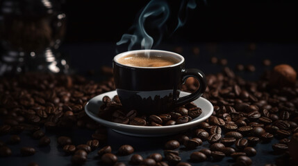 Naklejka premium Coffee in the cup