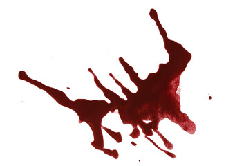 Blood drops cut out
